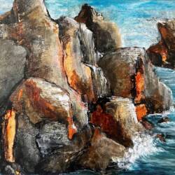 Mother Nature rocks_4, olie, 24x30 cm